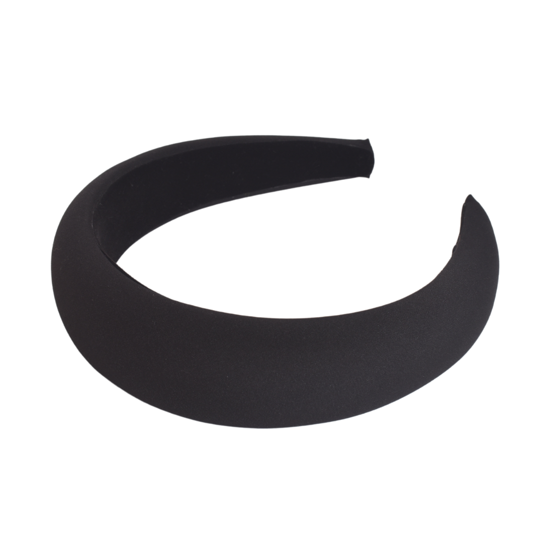 Bellefixe Padded Headband Black Linen