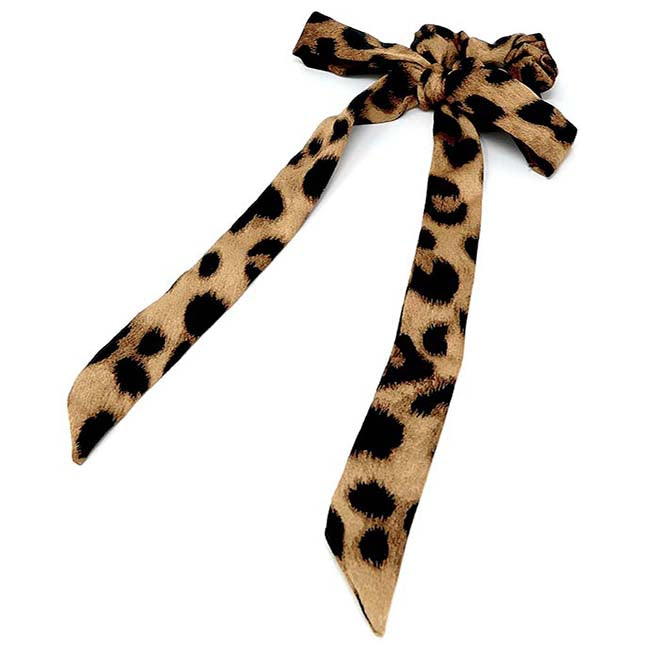 Safari Collection Leopard Hair Scarf ? Animal Print Hair Scarf display picture 3