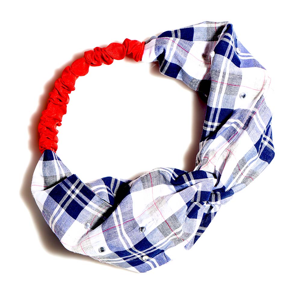Cottage Collection Twist Headwrap - Newport Plaid display picture 2